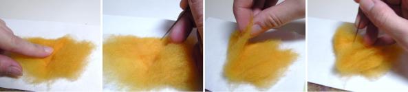 how to make a needle felted sun